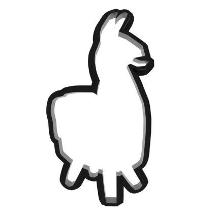 fortnite llama vykrajovátko0001