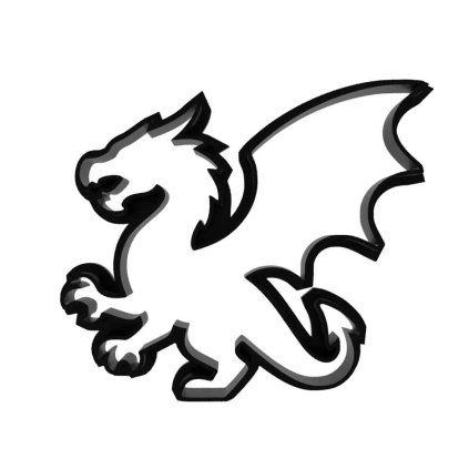 844 drak vykrajovatko