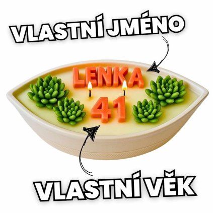 svíčka na míru pro výmečné ženy