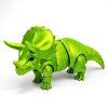 3D Triceratops žlutozelený
