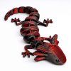 3D axolotl mládě červenočerný